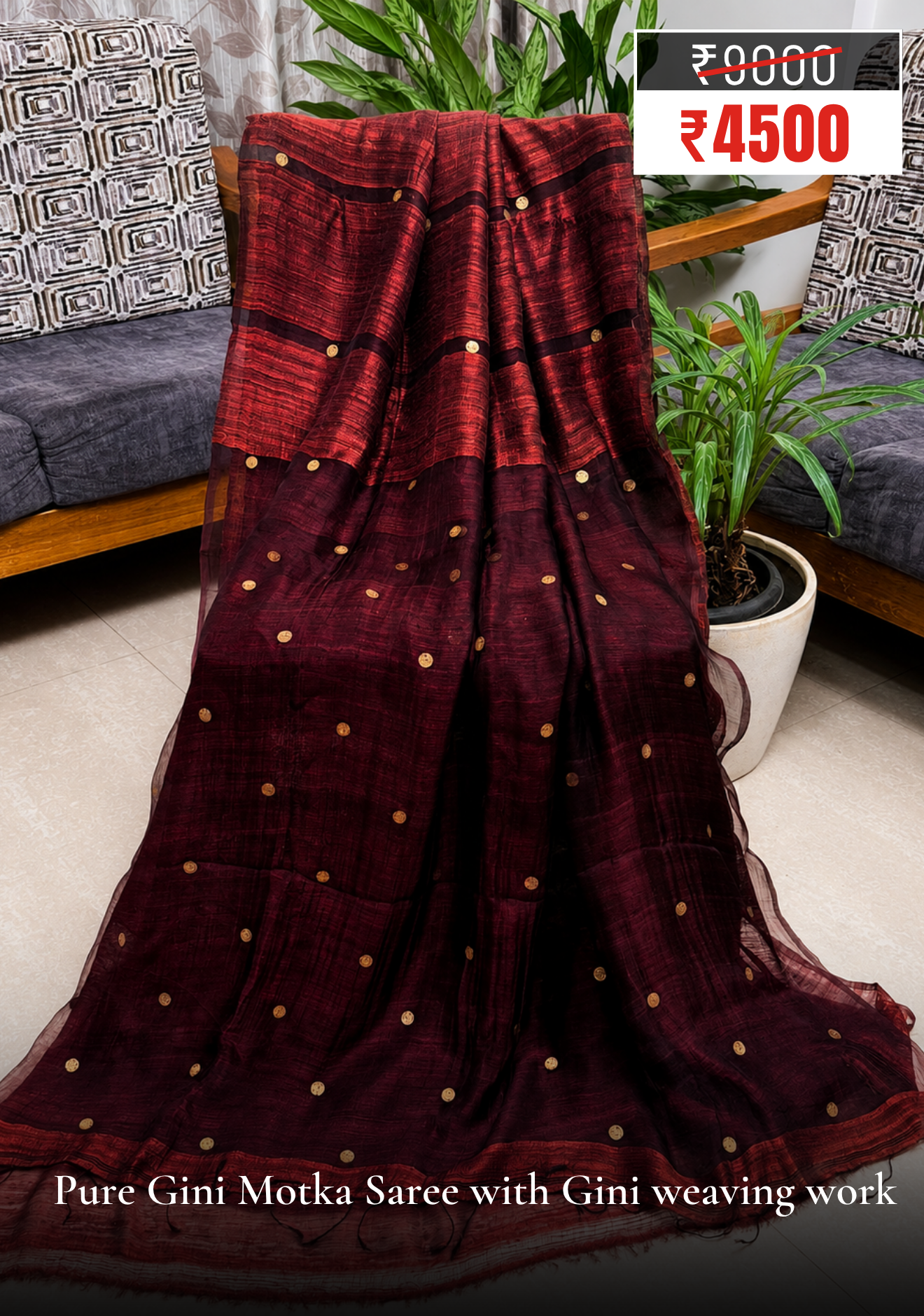 Pure Gini Motka Saree