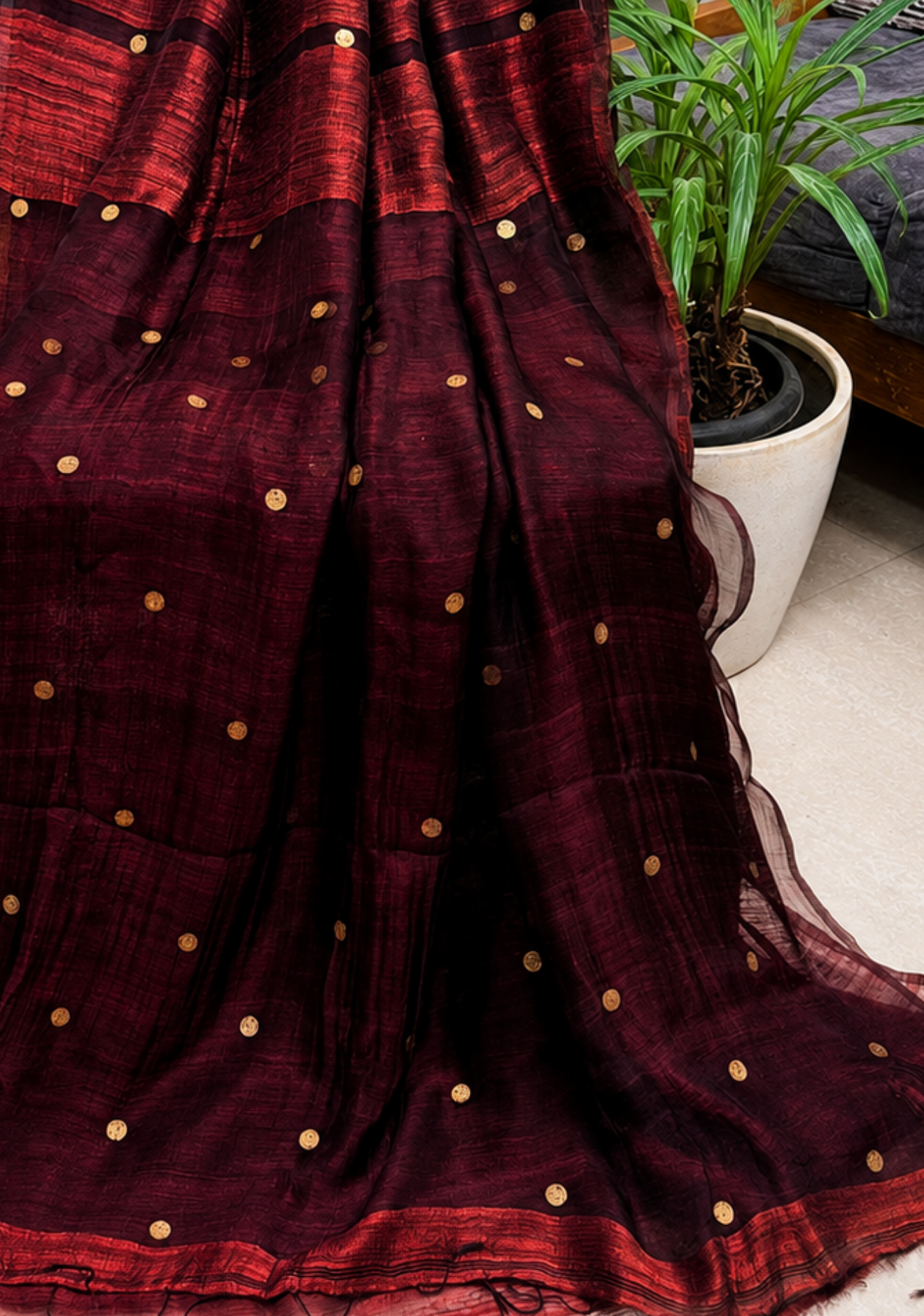 Pure Gini Motka Saree