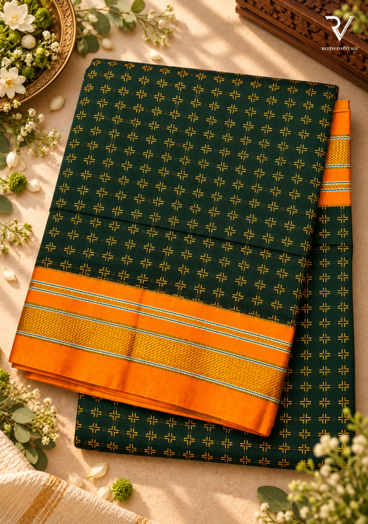 Double Plus Butta Ilkal Cotton Silk Saree | Rupali Bhosle