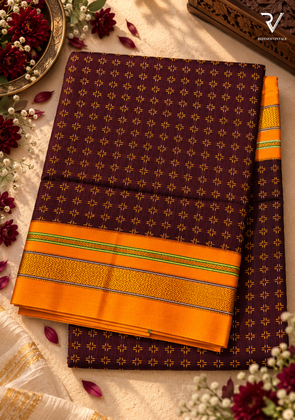 Double Plus Butta Ilkal Cotton Silk Saree | Rupali Bhosle